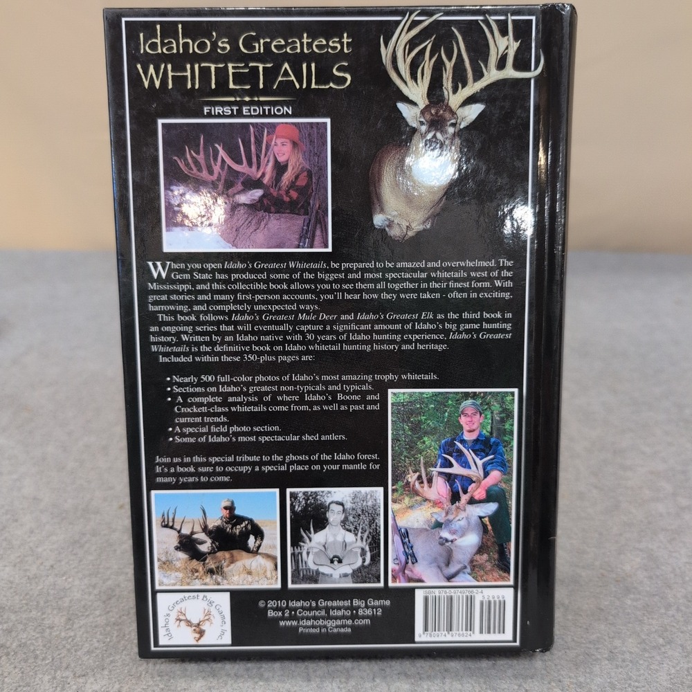 Idaho's Greatest Whitetails First Edition Ryan Hatfield Hardcover Hunting Book - Picture 2 of 4